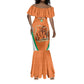 Custom Ivory Coast Football Mermaid Dress 2026 Cote d'Ivoire Les Elephants Orange Version - African Pride