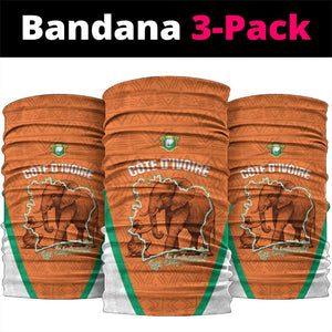 Ivory Coast Football Neck Gaiter 2026 Cote d'Ivoire Les Elephants Orange Version - African Pride