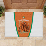 Ivory Coast Football Rubber Doormat 2026 Cote d'Ivoire Les Elephants Orange Version - African Pride