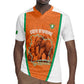 Custom Ivory Coast Football Rugby Jersey 2026 Cote d'Ivoire Les Elephants Orange Version LT14