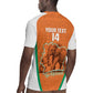 Custom Ivory Coast Football Rugby Jersey 2026 Cote d'Ivoire Les Elephants Orange Version LT14