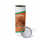 Custom Ivory Coast Football Skinny Tumbler 2026 Cote d'Ivoire Les Elephants Orange Version - African Pride