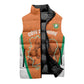 Custom Ivory Coast Football Sleeveless Puffer Jacket 2026 Cote d'Ivoire Les Elephants Orange Version - African Pride