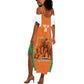 Custom Ivory Coast Football Summer Maxi Dress 2026 Cote d'Ivoire Les Elephants Orange Version LT14