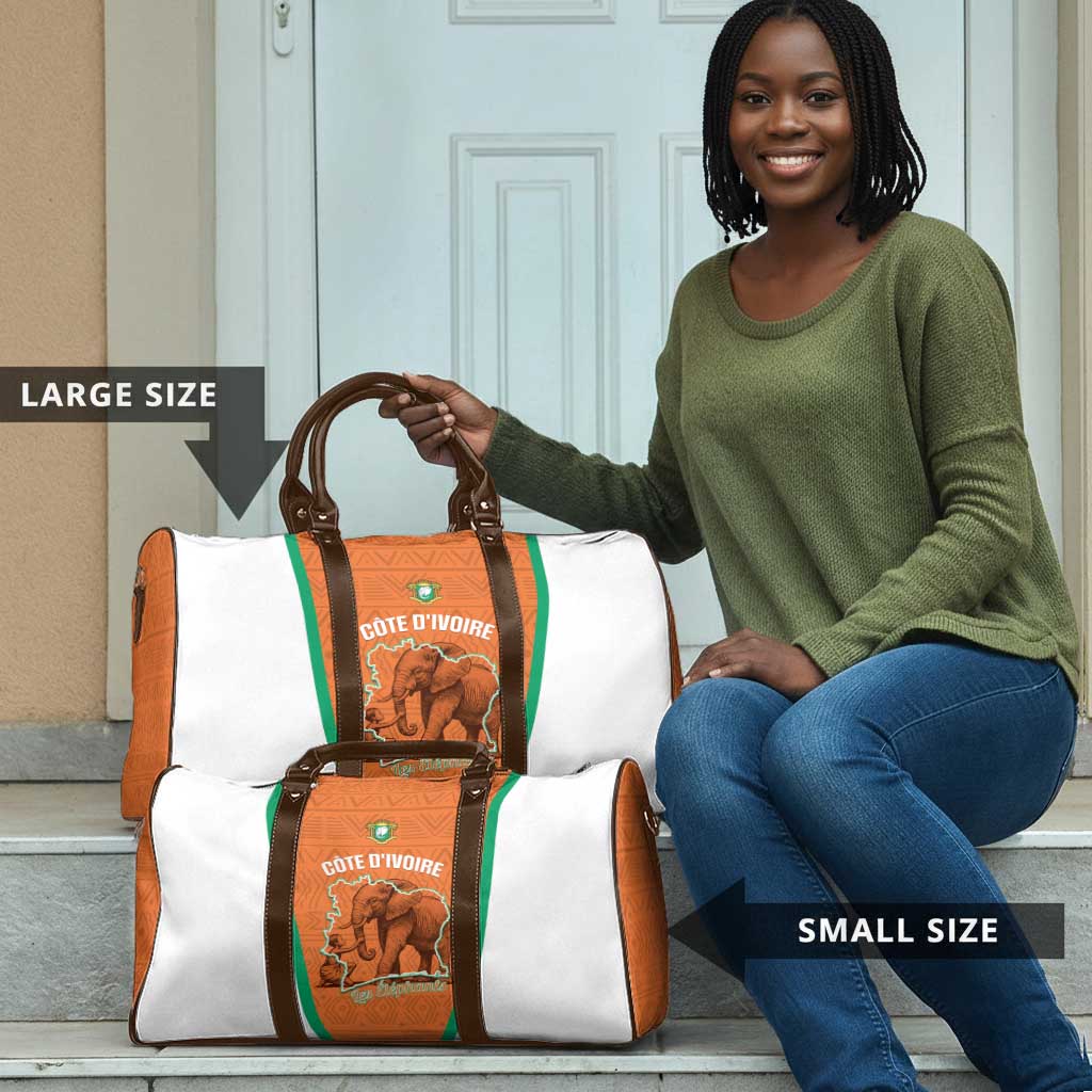 Ivory Coast Football Travel Bag 2026 Cote d'Ivoire Les Elephants Orange Version - African Pride
