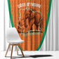 Ivory Coast Football Window Curtain 2026 Cote d'Ivoire Les Elephants Orange Version - African Pride