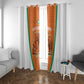 Ivory Coast Football Window Curtain 2026 Cote d'Ivoire Les Elephants Orange Version - African Pride