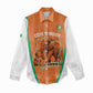 Custom Ivory Coast Football Women Casual Shirt 2026 Cote d'Ivoire Les Elephants Orange Version - African Pride