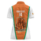 Custom Ivory Coast Football Women Polo Shirt 2026 Cote d'Ivoire Les Elephants Orange Version LT14