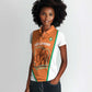 Custom Ivory Coast Football Women Polo Shirt 2026 Cote d'Ivoire Les Elephants Orange Version LT14