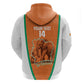 Custom Ivory Coast Football Zip Hoodie 2026 Cote d'Ivoire Les Elephants Orange Version - African Pride