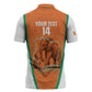 Custom Ivory Coast Football Zipper Polo Shirt 2026 Cote d'Ivoire Les Elephants Orange Version - African Pride
