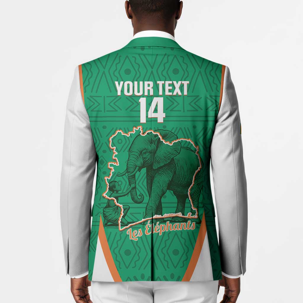 Custom Ivory Coast Football Blazer 2026 Cote d'Ivoire Les Elephants Green Version - African Pride