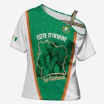 Custom Ivory Coast Football Cross Shoulder Shirt 2026 Cote d'Ivoire Les Elephants Green Version - African Pride