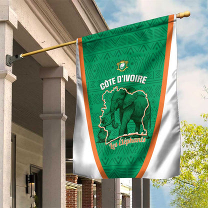 Ivory Coast Football Garden Flag 2026 Cote d'Ivoire Les Elephants Green Version - African Pride