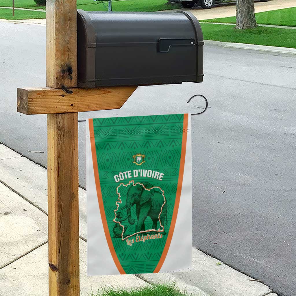 Ivory Coast Football Garden Flag 2026 Cote d'Ivoire Les Elephants Green Version - African Pride
