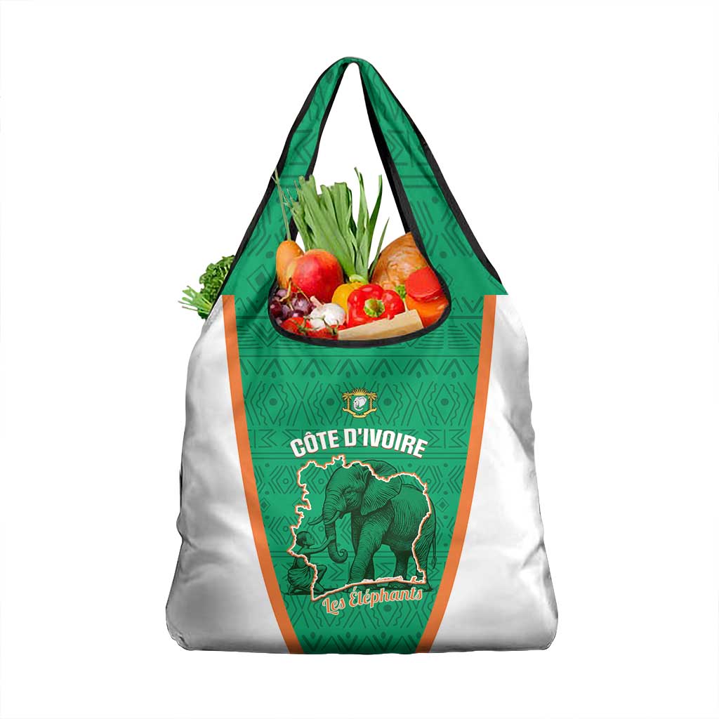 Ivory Coast Football Grocery Bag 2026 Cote d'Ivoire Les Elephants Green Version - African Pride