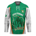 Custom Ivory Coast Football Hockey Jersey 2026 Cote d'Ivoire Les Elephants Green Version - African Pride