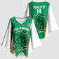 Custom Ivory Coast Football Kimono Sleeve Blouse 2026 Cote d'Ivoire Les Elephants Green Version - African Pride