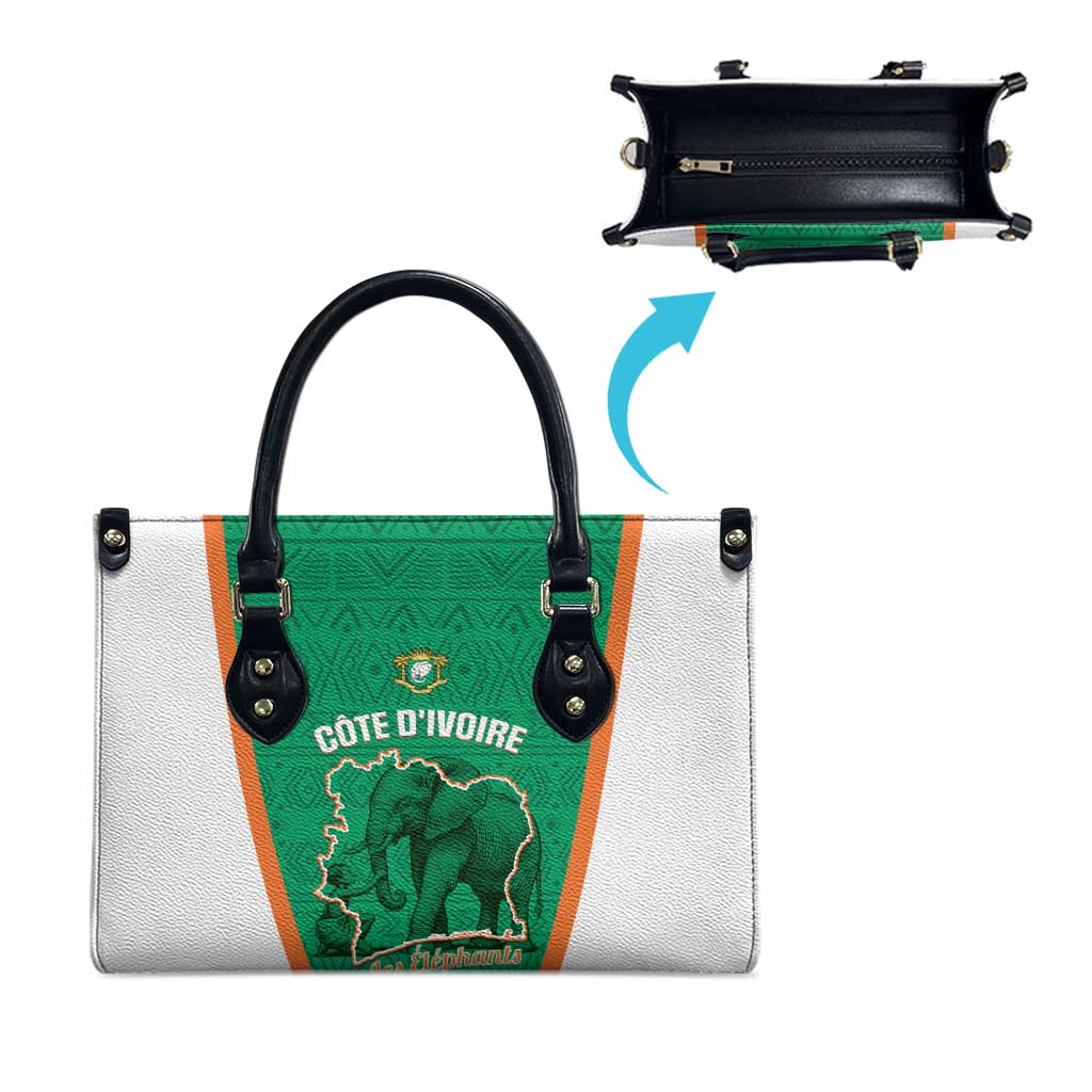 Ivory Coast Football Leather Bag 2026 Cote d'Ivoire Les Elephants Green Version - African Pride