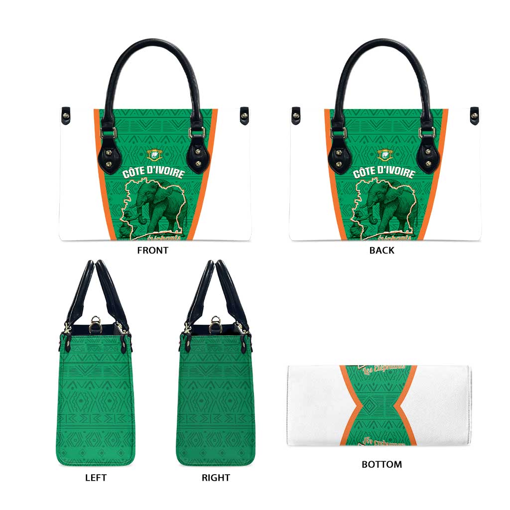 Ivory Coast Football Leather Bag 2026 Cote d'Ivoire Les Elephants Green Version - African Pride