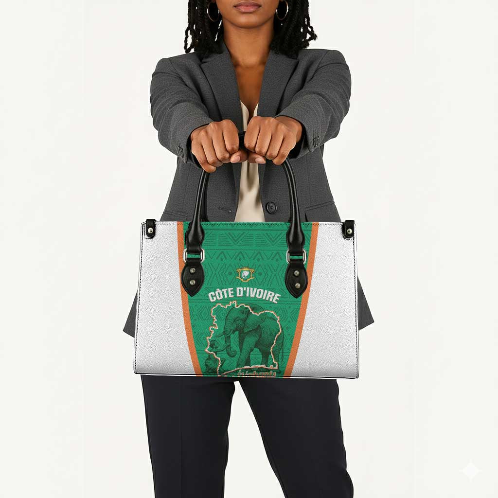 Ivory Coast Football Leather Bag 2026 Cote d'Ivoire Les Elephants Green Version - African Pride