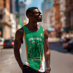 Custom Ivory Coast Football Men Tank Top 2026 Cote d'Ivoire Les Elephants Green Version - African Pride