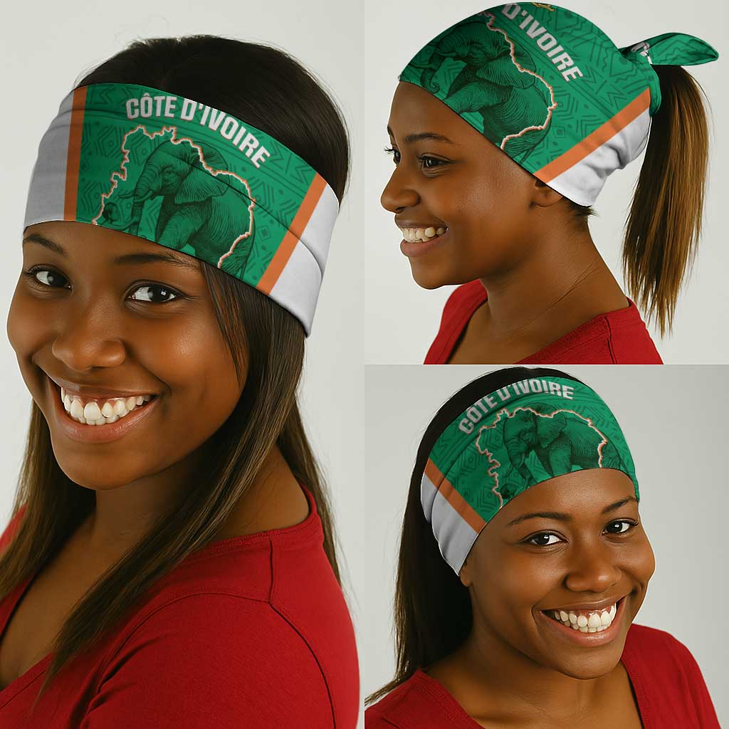Ivory Coast Football Neck Gaiter 2026 Cote d'Ivoire Les Elephants Green Version - African Pride