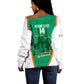 Custom Ivory Coast Football Off Shoulder Sweater 2026 Cote d'Ivoire Les Elephants Green Version - African Pride