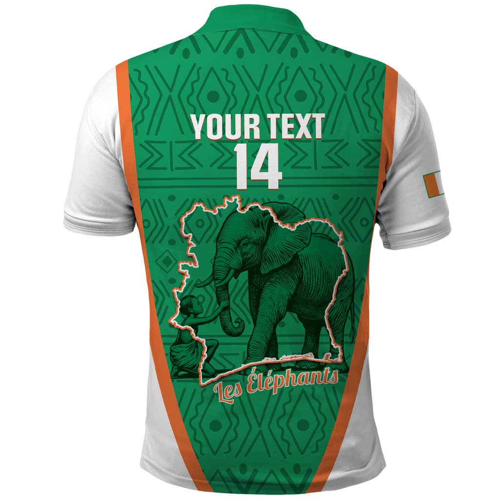Custom Ivory Coast Football Polo Shirt 2026 Cote d'Ivoire Les Elephants Green Version LT14
