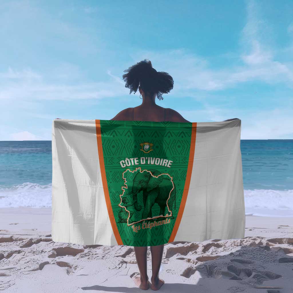 Ivory Coast Football Sarong 2026 Cote d'Ivoire Les Elephants Green Version - African Pride