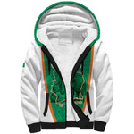 Custom Ivory Coast Football Sherpa Hoodie 2026 Cote d'Ivoire Les Elephants Green Version - African Pride