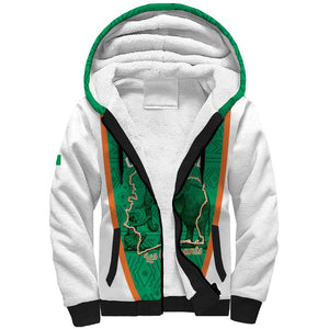Custom Ivory Coast Football Sherpa Hoodie 2026 Cote d'Ivoire Les Elephants Green Version - African Pride