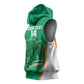 Custom Ivory Coast Football Sleeveless Hoodie 2026 Cote d'Ivoire Les Elephants Green Version - African Pride