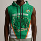 Custom Ivory Coast Football Sleeveless Zip Hoodie 2026 Cote d'Ivoire Les Elephants Green Version - African Pride