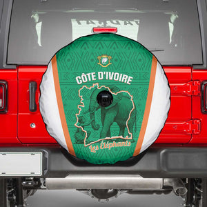 Ivory Coast Football Spare Tire Cover 2026 Cote d'Ivoire Les Elephants Green Version - African Pride