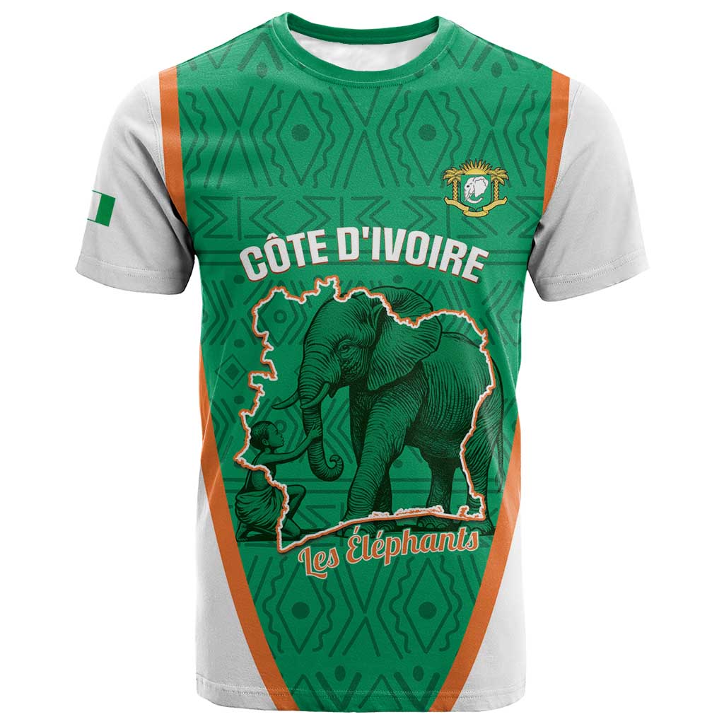 Custom Ivory Coast Football T shirt 2026 Cote d'Ivoire Les Elephants Green Version LT14