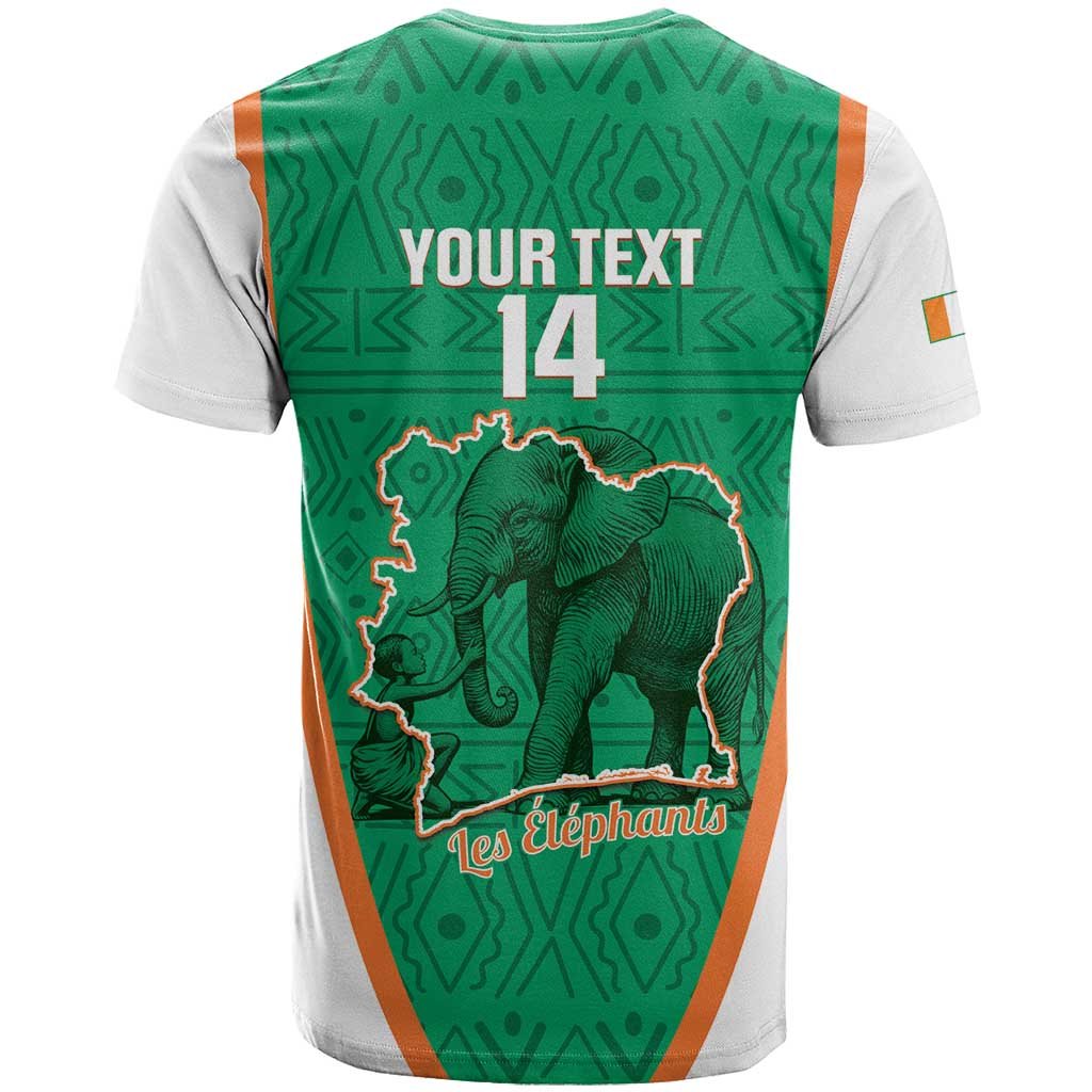 Custom Ivory Coast Football T shirt 2026 Cote d'Ivoire Les Elephants Green Version LT14