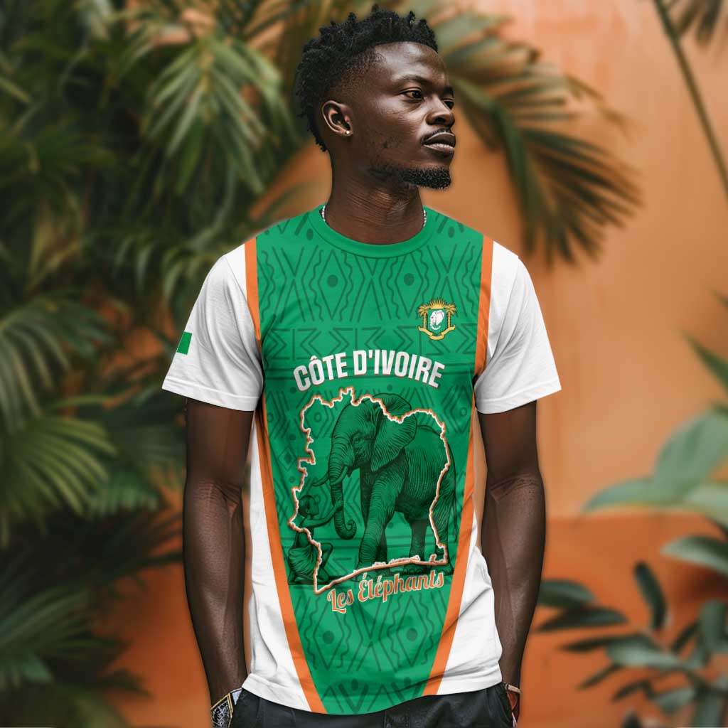 Custom Ivory Coast Football T shirt 2026 Cote d'Ivoire Les Elephants Green Version LT14