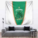 Ivory Coast Football Tapestry 2026 Cote d'Ivoire Les Elephants Green Version - African Pride