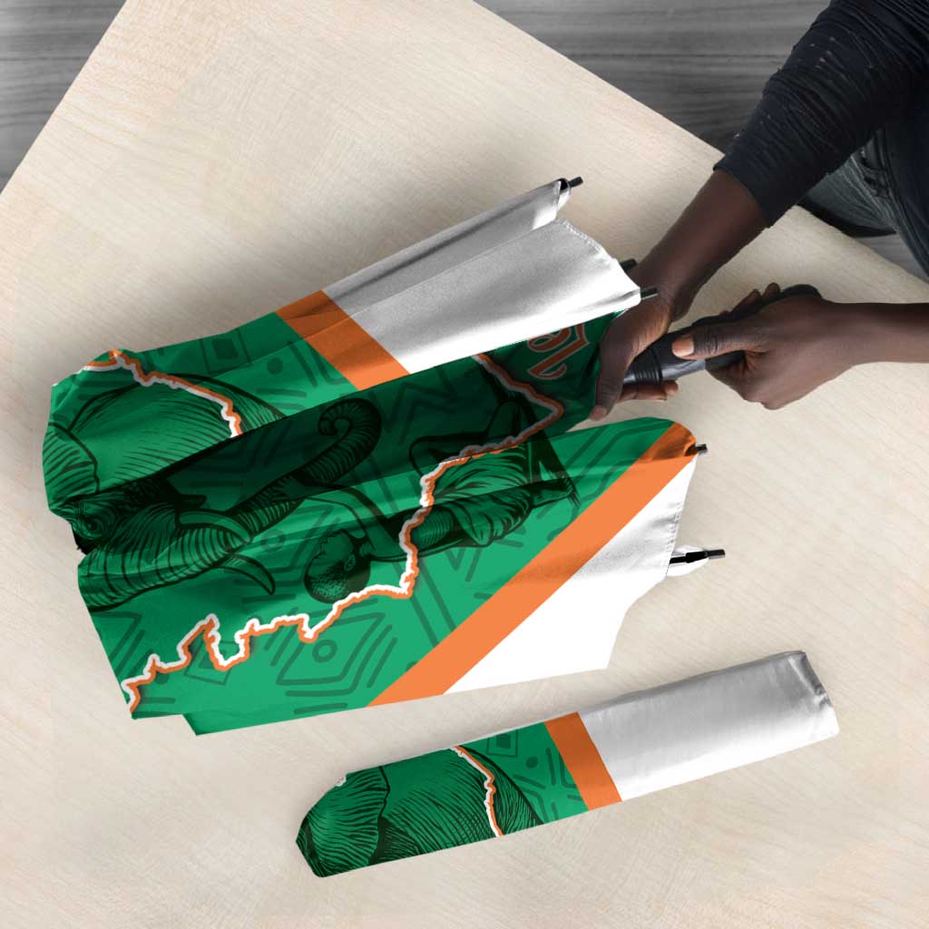 Ivory Coast Football Umbrella 2026 Cote d'Ivoire Les Elephants Green Version - African Pride