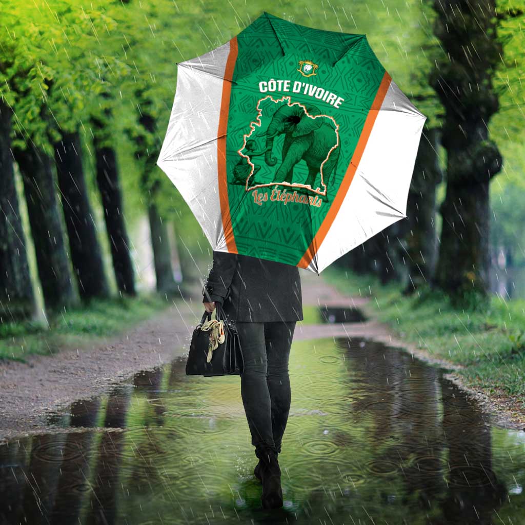 Ivory Coast Football Umbrella 2026 Cote d'Ivoire Les Elephants Green Version - African Pride