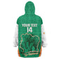 Custom Ivory Coast Football Wearable Blanket Hoodie 2026 Cote d'Ivoire Les Elephants Green Version - African Pride