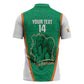 Custom Ivory Coast Football Zipper Polo Shirt 2026 Cote d'Ivoire Les Elephants Green Version - African Pride