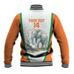 Custom Ivory Coast Football Baseball Jacket 2026 Cote d'Ivoire Les Elephants White Version - African Pride