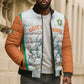 Custom Ivory Coast Football Bomber Puffer Jacket 2026 Cote d'Ivoire Les Elephants White Version - African Pride