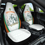 Ivory Coast Football Car Seat Cover 2026 Cote d'Ivoire Les Elephants White Version - African Pride