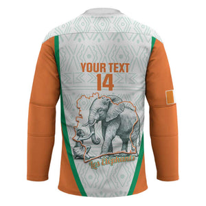 Custom Ivory Coast Football Hockey Jersey 2026 Cote d'Ivoire Les Elephants White Version - African Pride