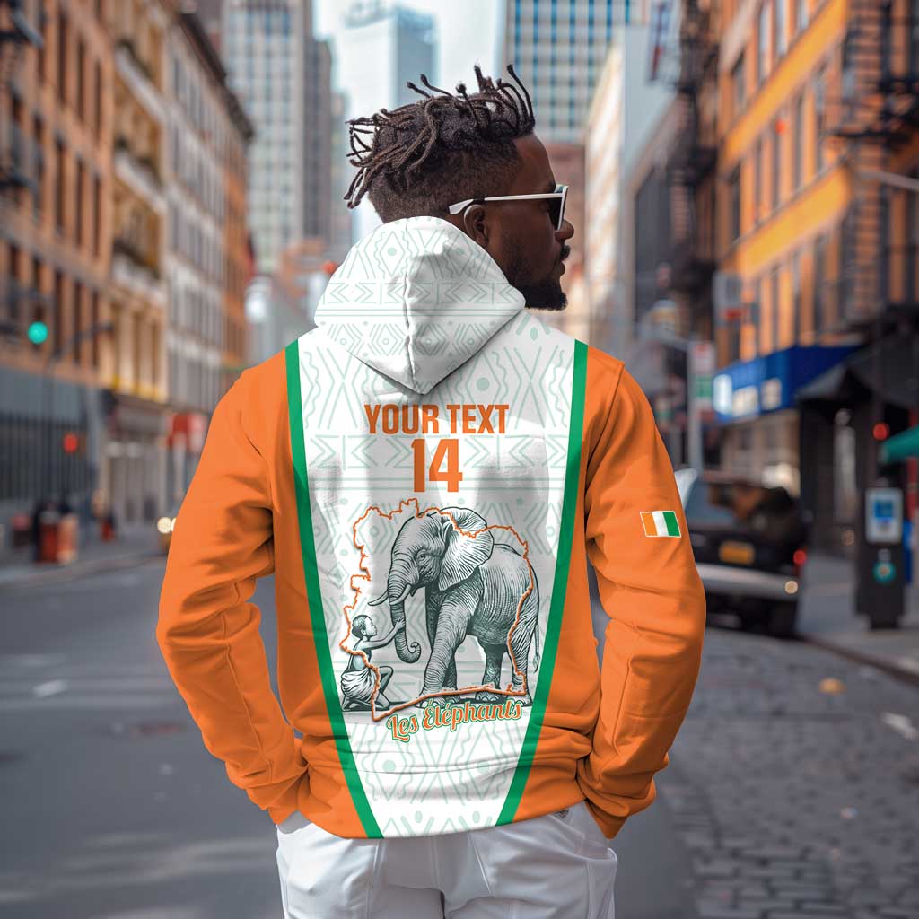 Custom Ivory Coast Football Hoodie 2026 Cote d'Ivoire Les Elephants White Version - African Pride