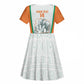 Custom Ivory Coast Football Kid Short Sleeve Dress 2026 Cote d'Ivoire Les Elephants White Version LT14